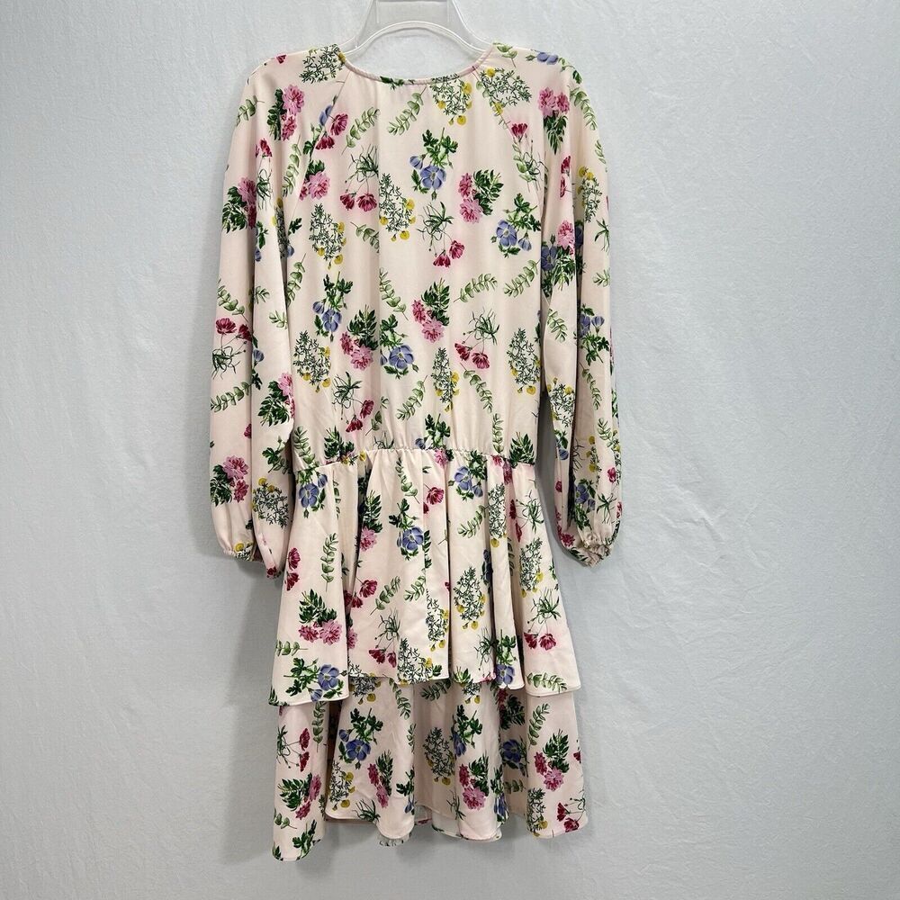 Alexia Admor Layla V Neck Dress Size 2X Floral Faux Wrap Stretch - Picture 8 of 14